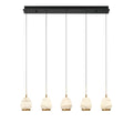 LIB & CO, LUCIDATA 5 LIGHT LINEAR LED CHANDELIER, CHANDELIER LIGHT