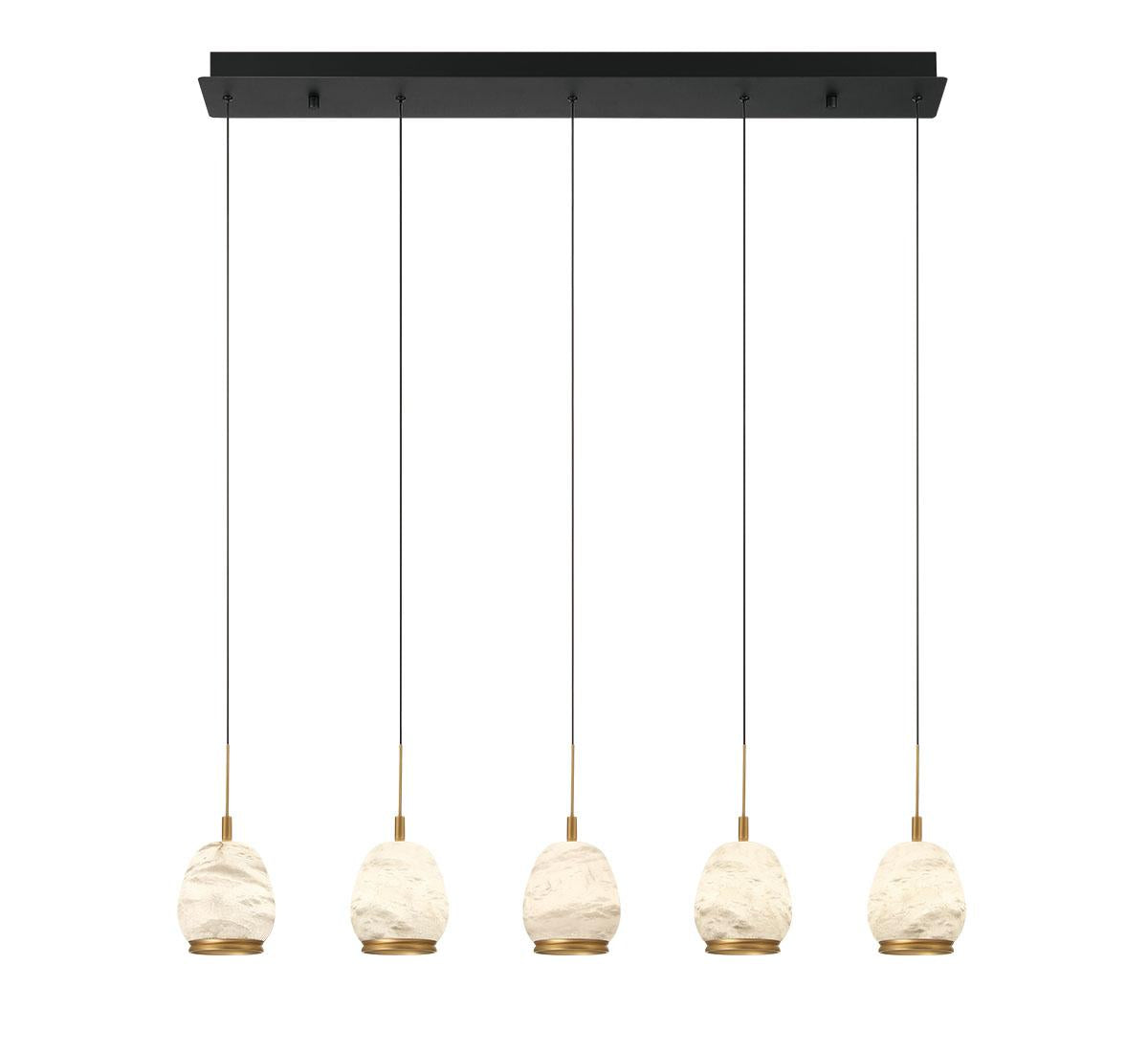 LIB & CO, LUCIDATA 5 LIGHT LINEAR LED CHANDELIER, CHANDELIER LIGHT