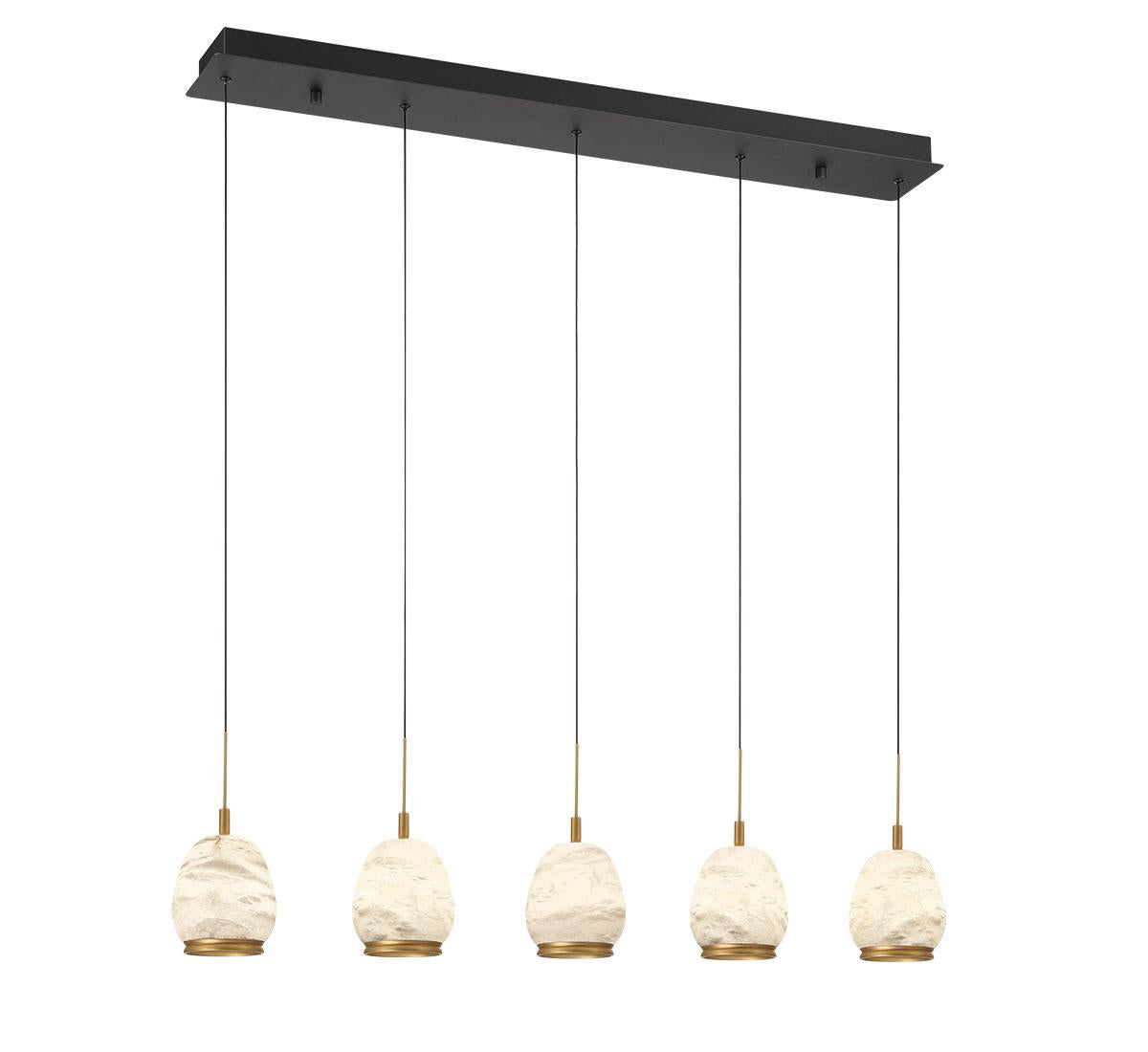 LIB & CO, LUCIDATA 5 LIGHT LINEAR LED CHANDELIER, CHANDELIER LIGHT
