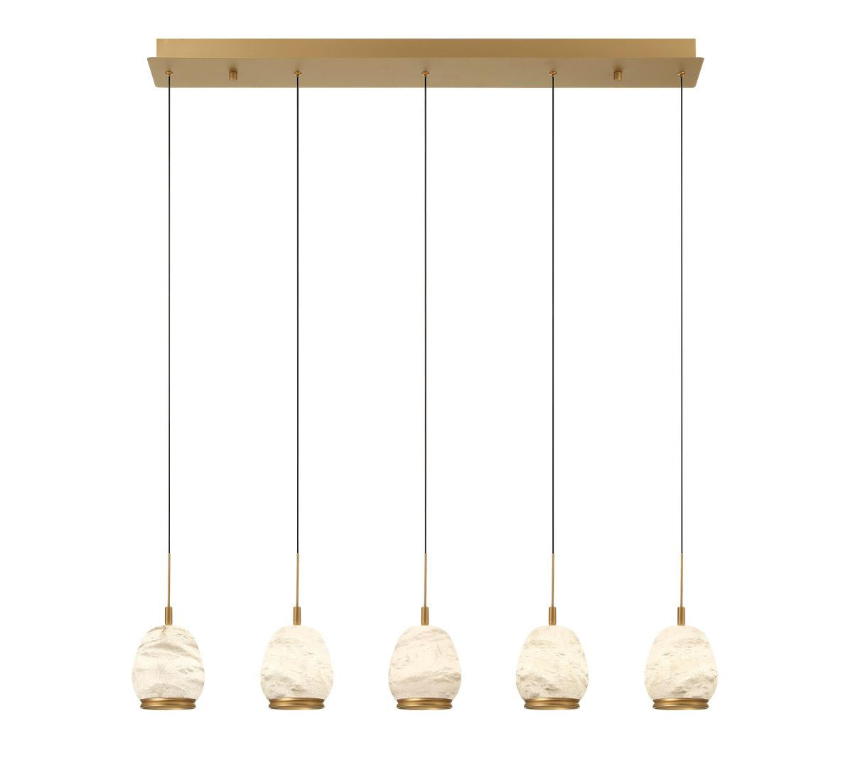 LIB & CO, LUCIDATA 5 LIGHT LINEAR LED CHANDELIER, CHANDELIER LIGHT