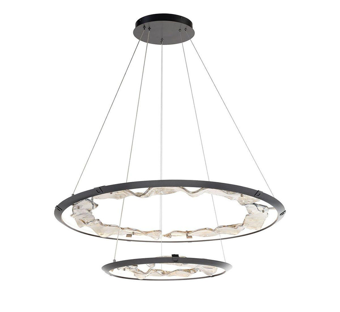 LIB & CO, NETTUNO 2 TIER LED CHANDELIER, CHANDELIER LIGHT