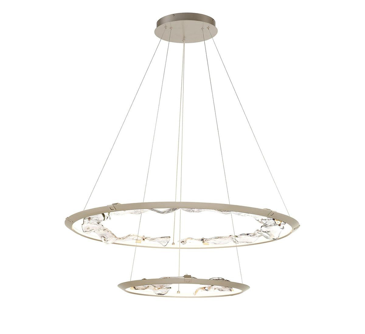 LIB & CO, NETTUNO 2 TIER LED CHANDELIER, CHANDELIER LIGHT