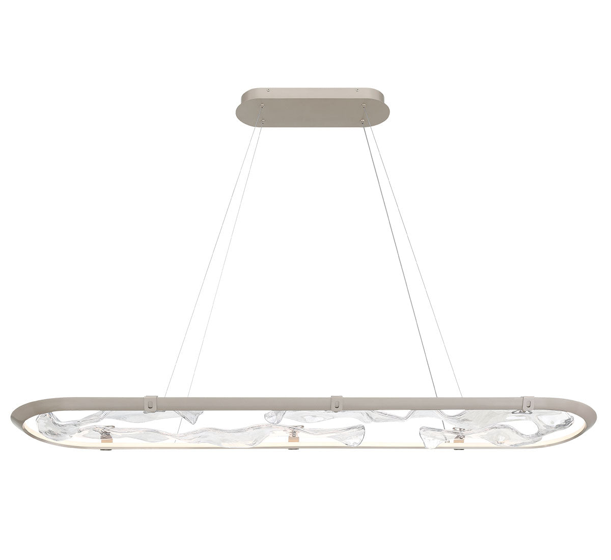 LIB & CO, NETTUNO PAINTED BRUSHED CHAMPAGNE, CHANDELIER LIGHT