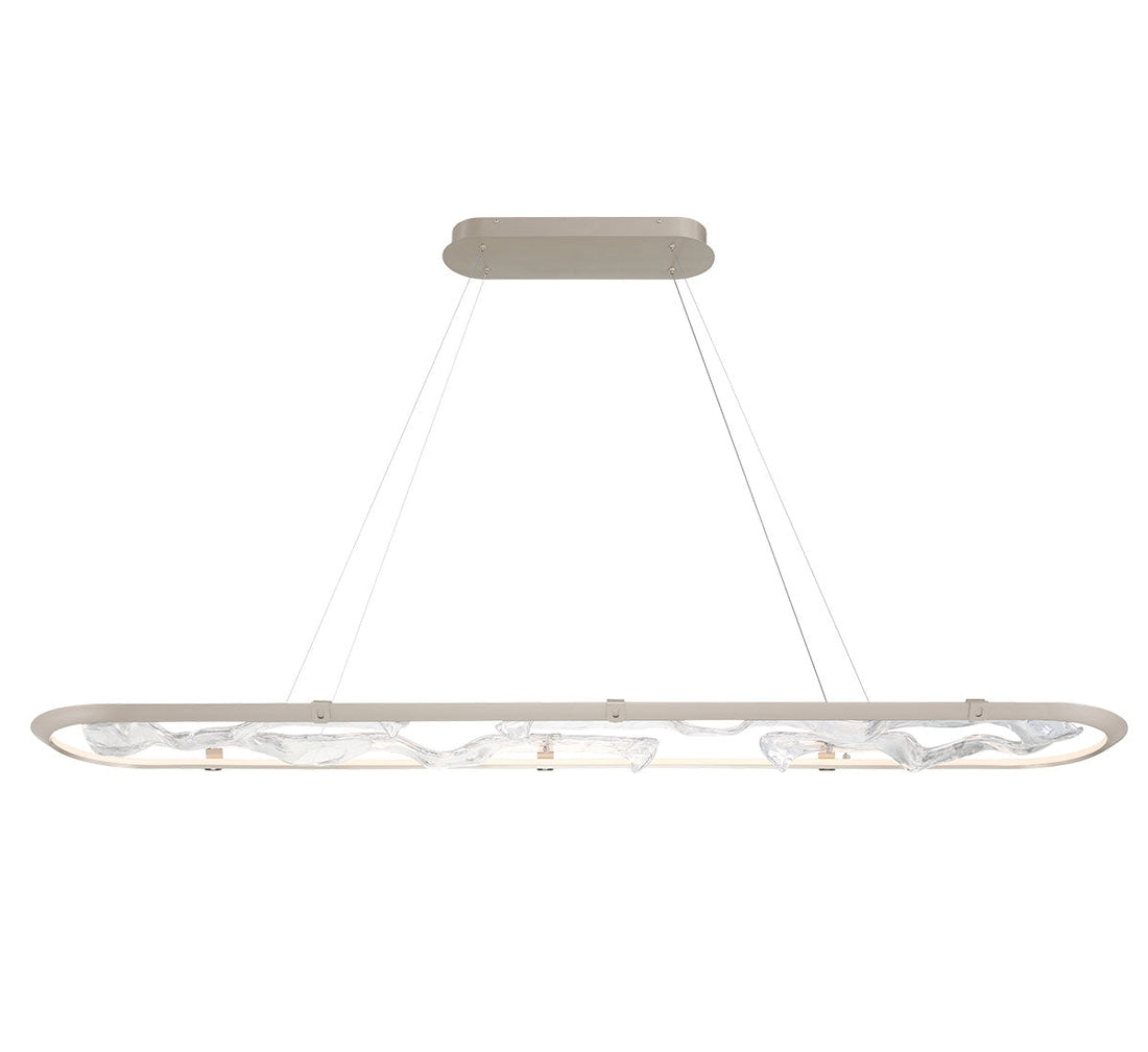 LIB & CO, NETTUNO PAINTED BRUSHED CHAMPAGNE, CHANDELIER LIGHT