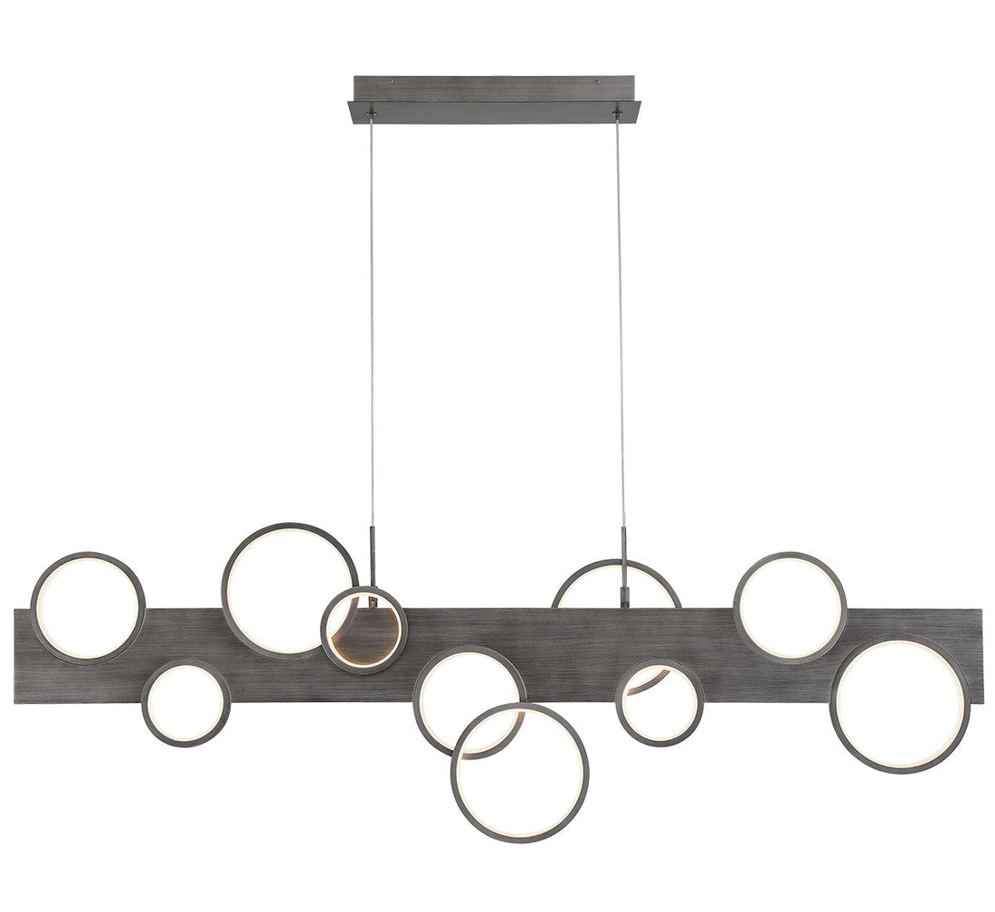 LIB & CO, TORINO 10 LIGHT LINEAR LED CHANDELIER, CHANDELIER LIGHT