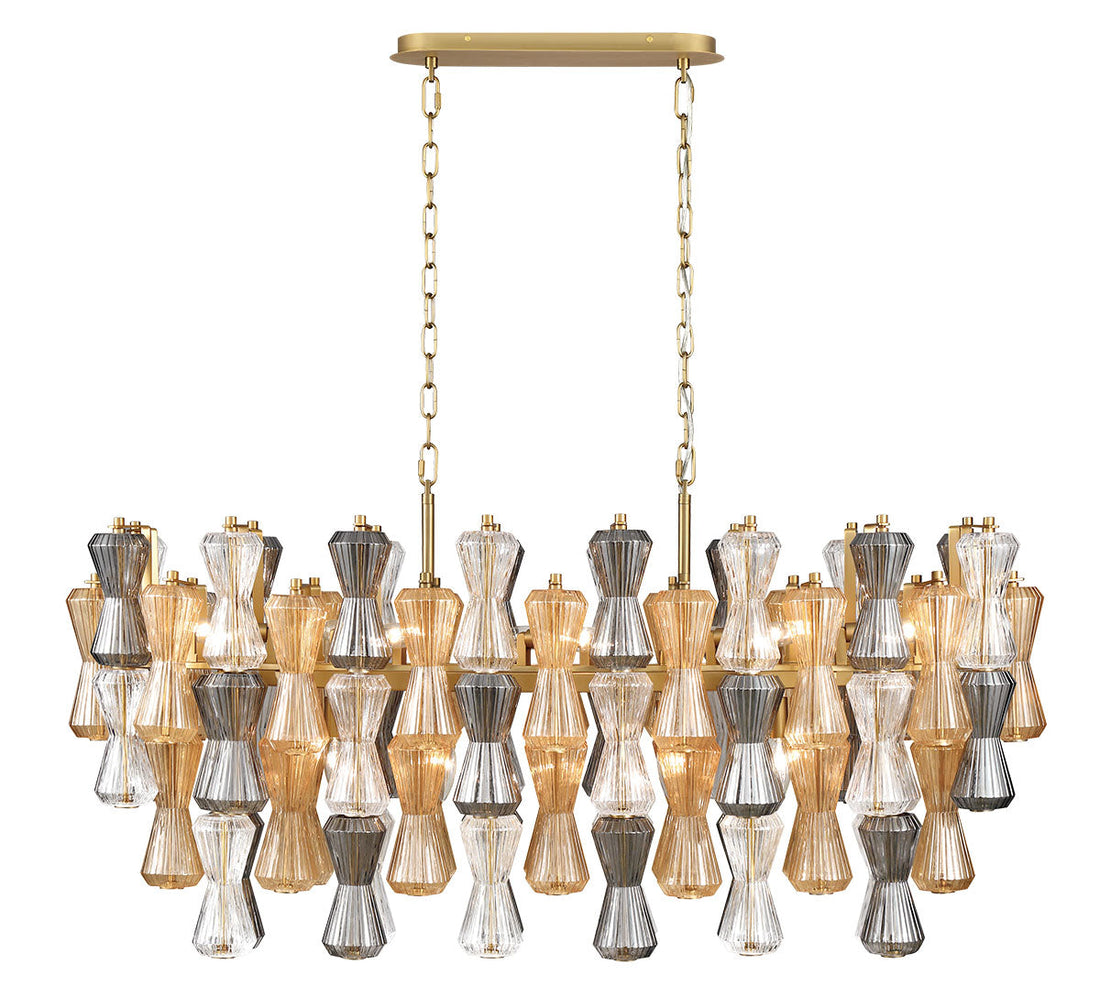 LIB & CO, VENETO 13 LIGHT OVAL CHANDELIER, CHANDELIER LIGHT