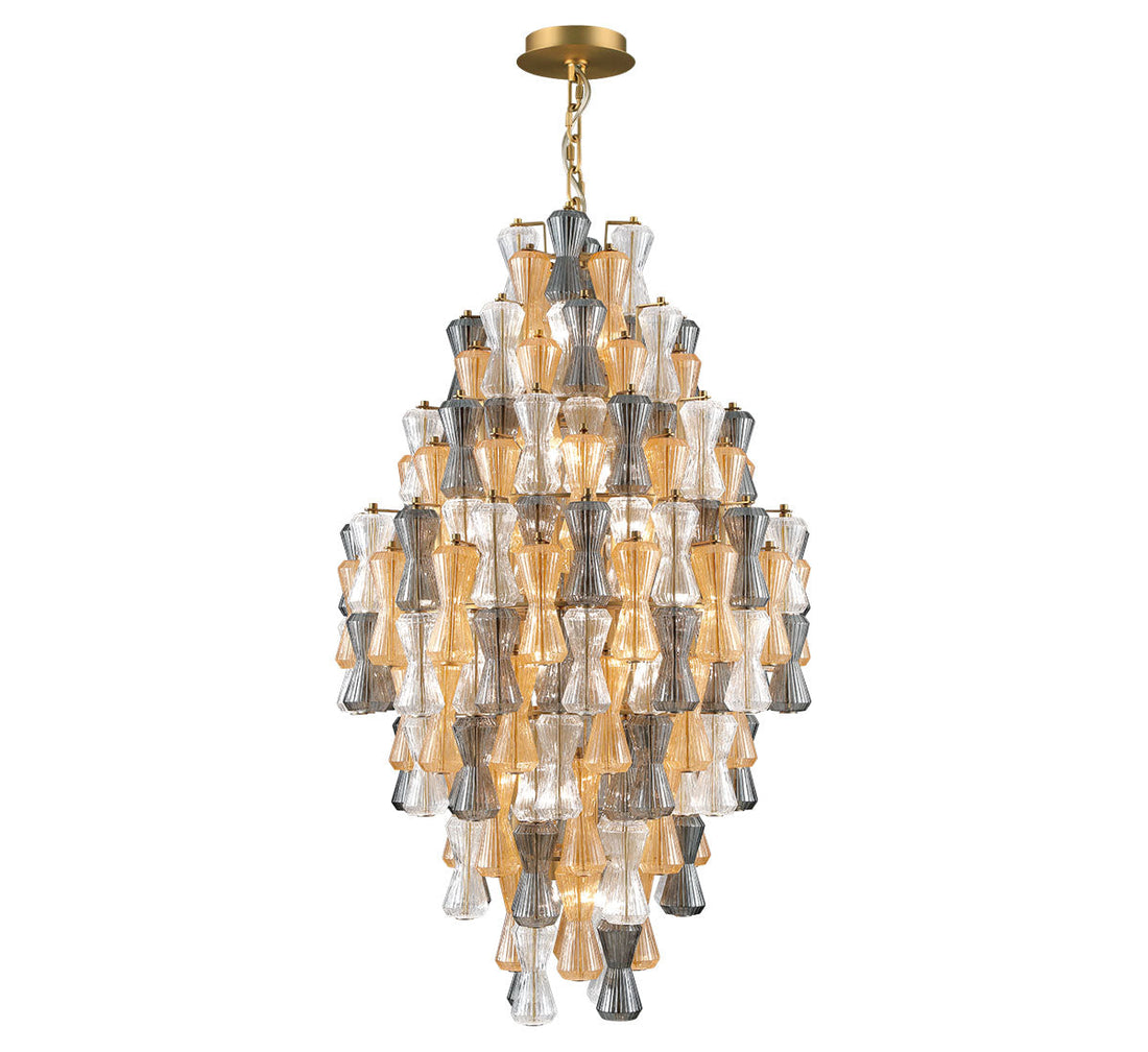 LIB & CO, VENETO 36 LIGHT CHANDELIER, CHANDELIER LIGHT