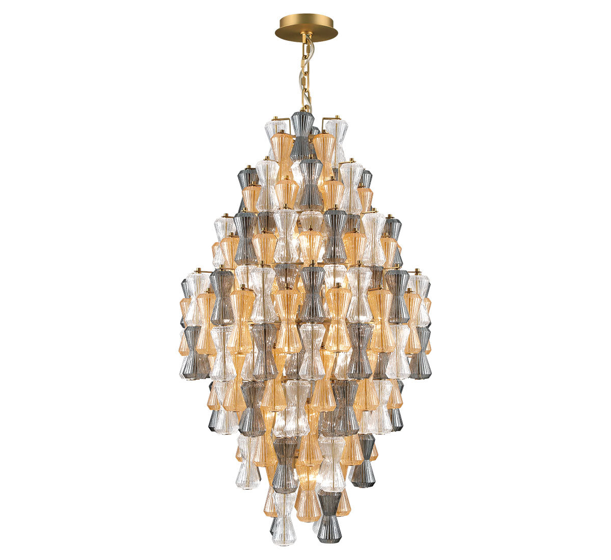 LIB & CO, VENETO 36 LIGHT CHANDELIER, CHANDELIER LIGHT
