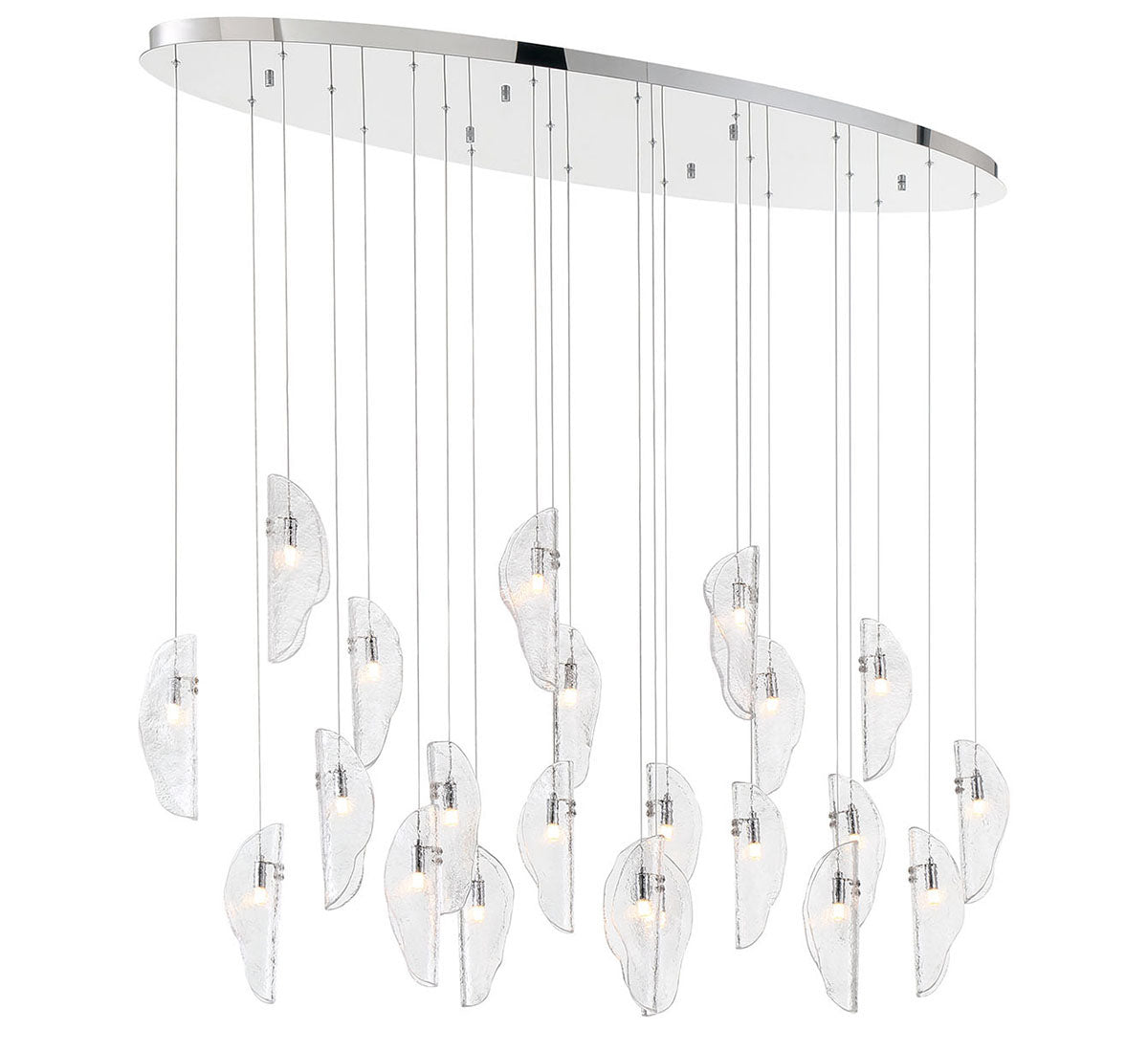 LIB & CO, SORRENTO 22 LIGHT OVAL LED CHANDELIER, CHANDELIER LIGHT