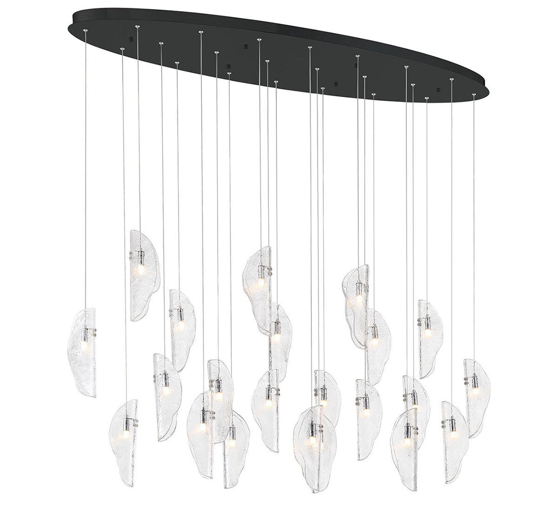 LIB & CO, SORRENTO 22 LIGHT OVAL LED CHANDELIER, CHANDELIER LIGHT
