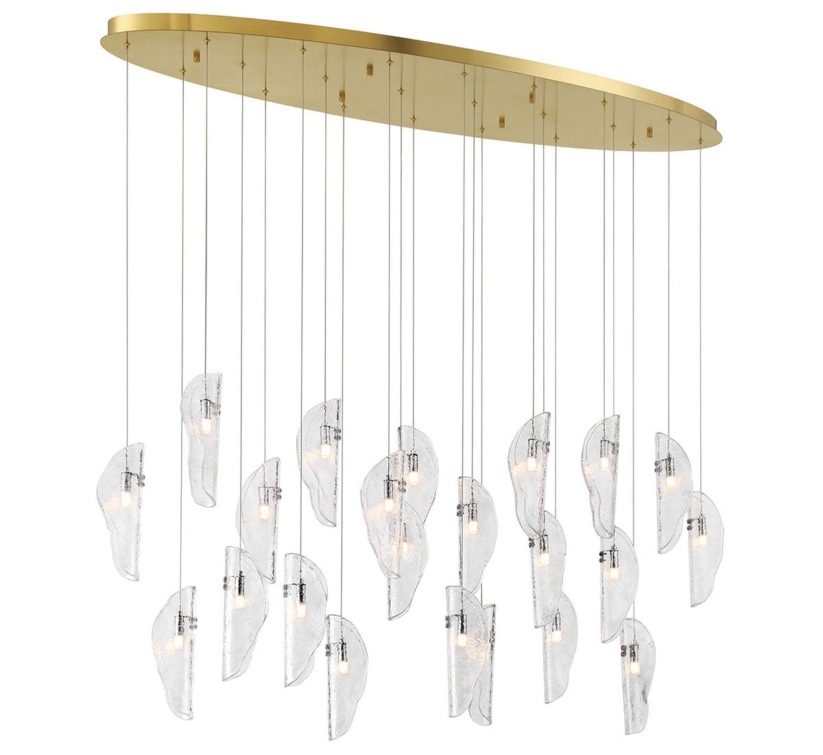 LIB & CO, SORRENTO 22 LIGHT OVAL LED CHANDELIER, CHANDELIER LIGHT