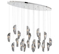 LIB & CO, SORRENTO 22 LIGHT OVAL LED CHANDELIER, CHANDELIER LIGHT