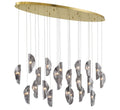 LIB & CO, SORRENTO 22 LIGHT OVAL LED CHANDELIER, CHANDELIER LIGHT
