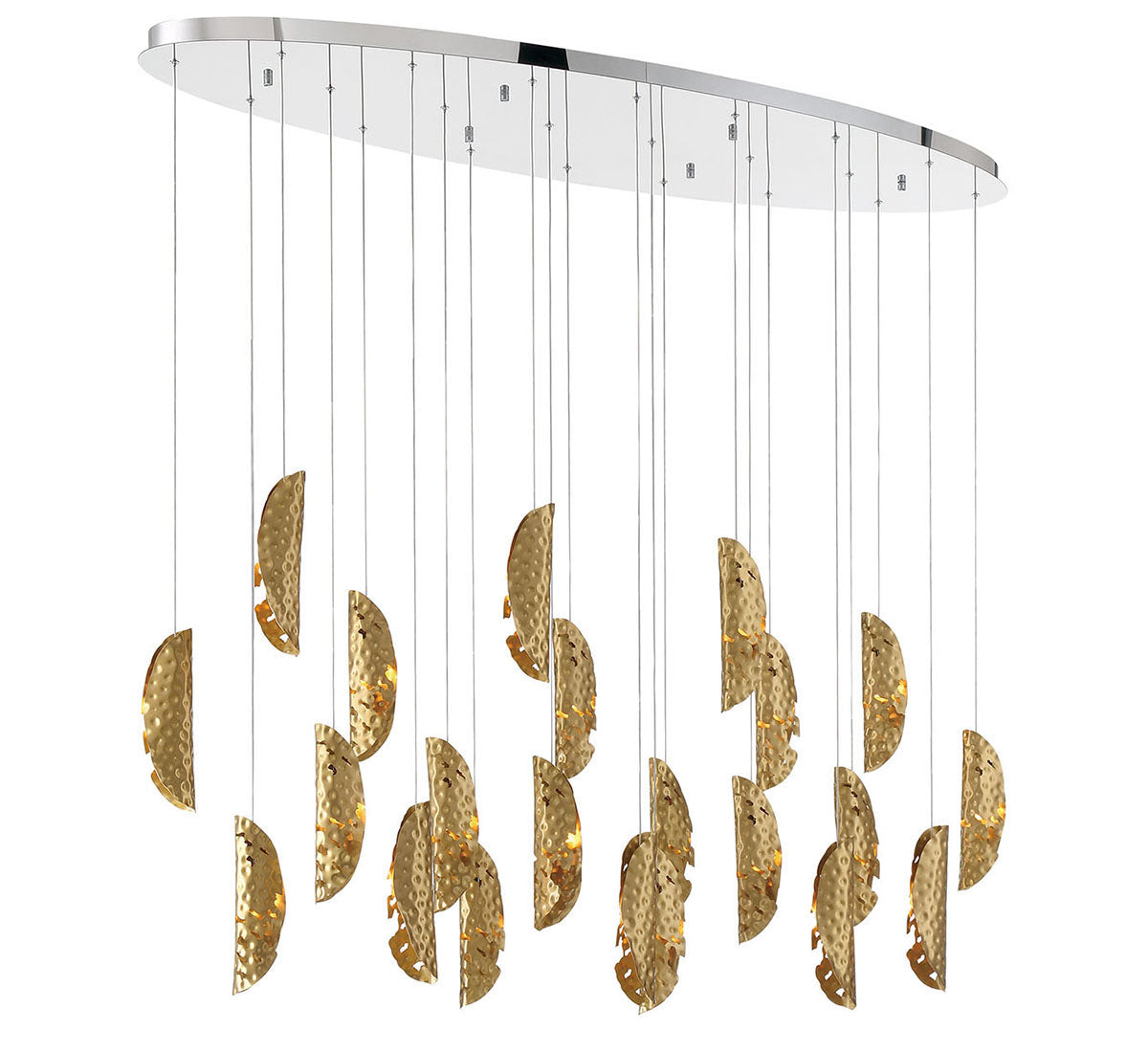 LIB & CO, SORRENTO 22 LIGHT OVAL LED CHANDELIER, CHANDELIER LIGHT