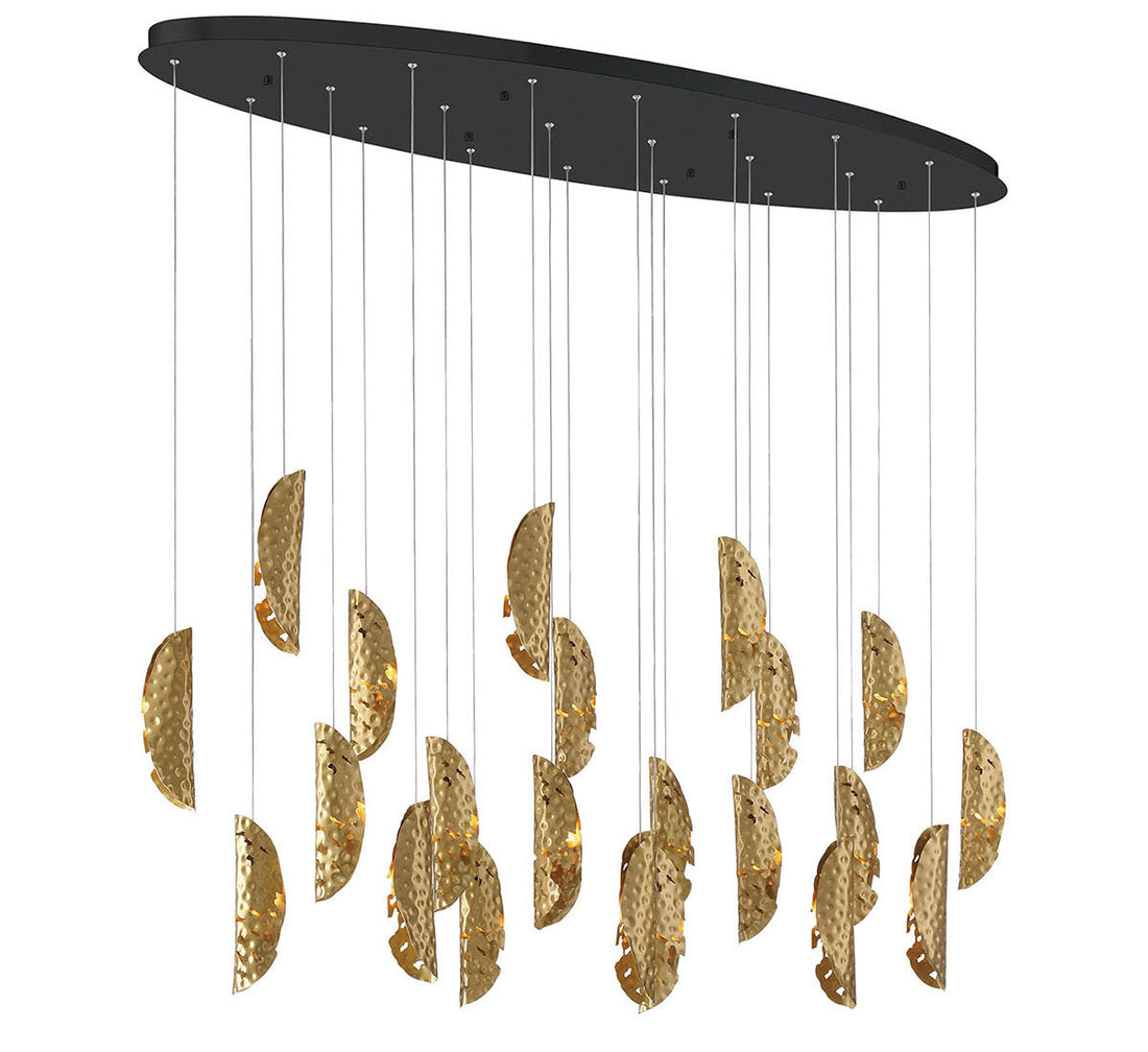 LIB & CO, SORRENTO 22 LIGHT OVAL LEDCHANDELIER, CHANDELIER LIGHT