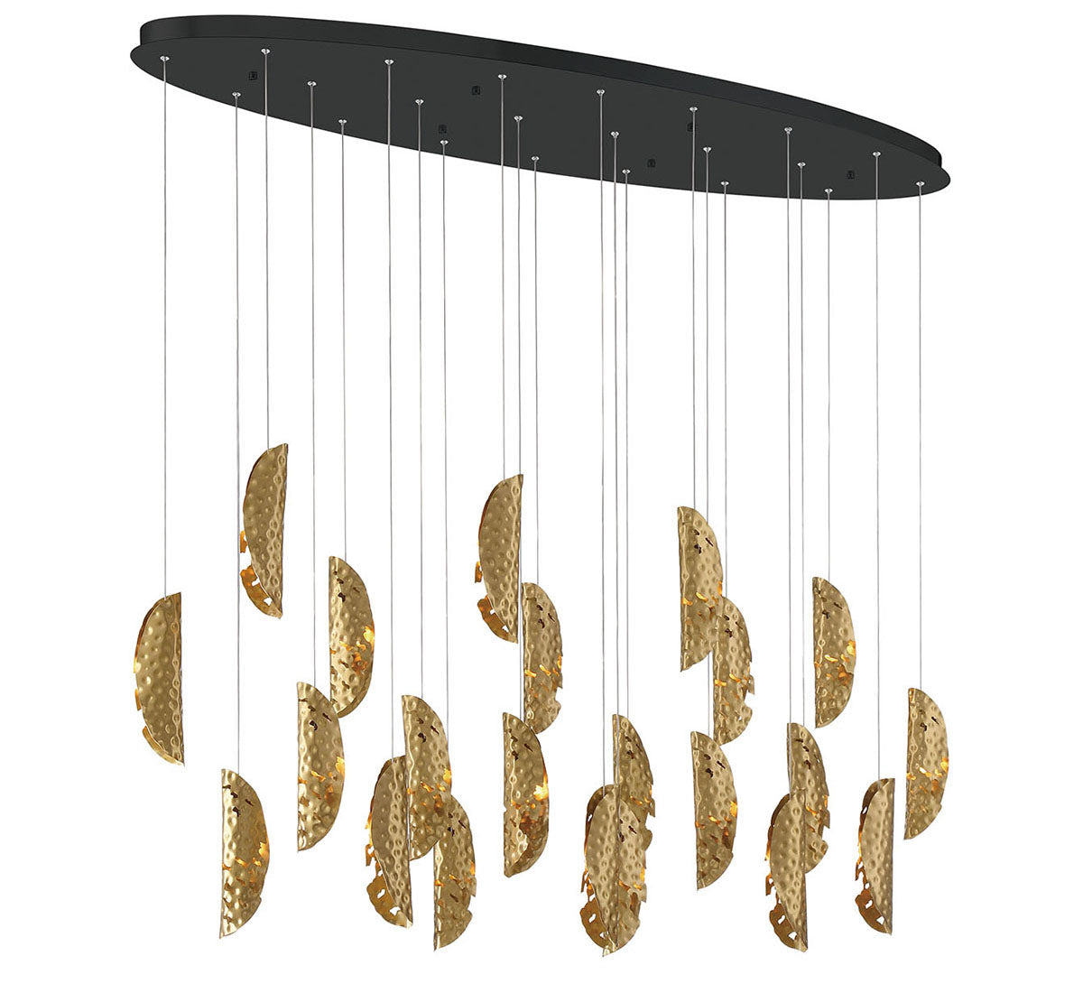 LIB & CO, SORRENTO 22 LIGHT OVAL LEDCHANDELIER, CHANDELIER LIGHT