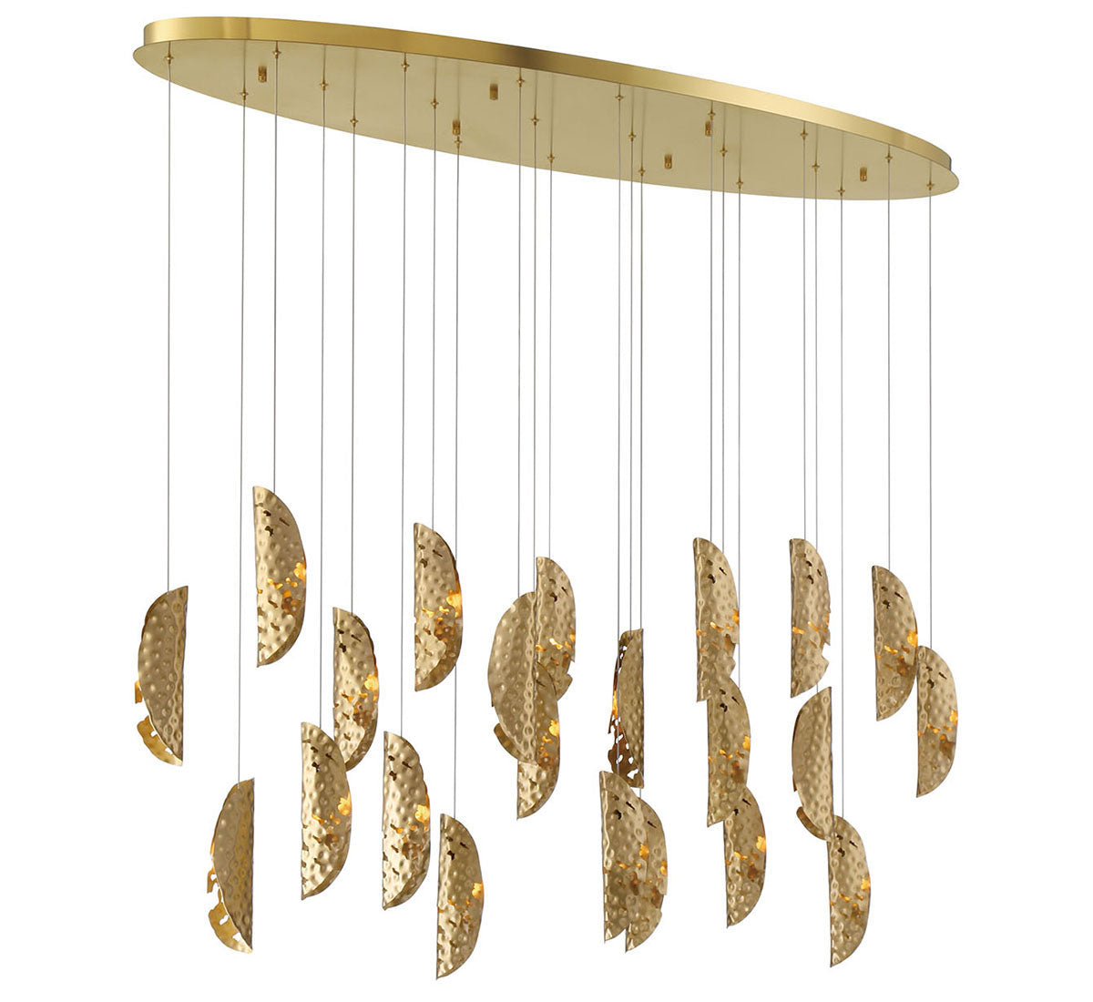 LIB & CO, SORRENTO 22 LIGHT OVAL LED CHANDELIER, CHANDELIER LIGHT