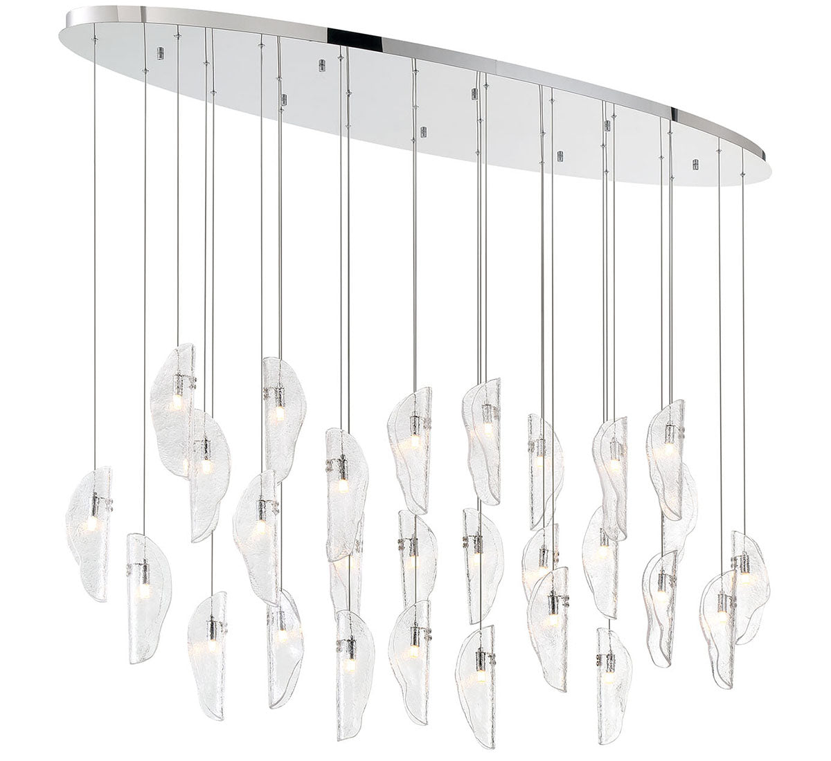 LIB & CO, SORRENTO 28 LIGHT OVAL LED CHANDELIER, CHANDELIER LIGHT