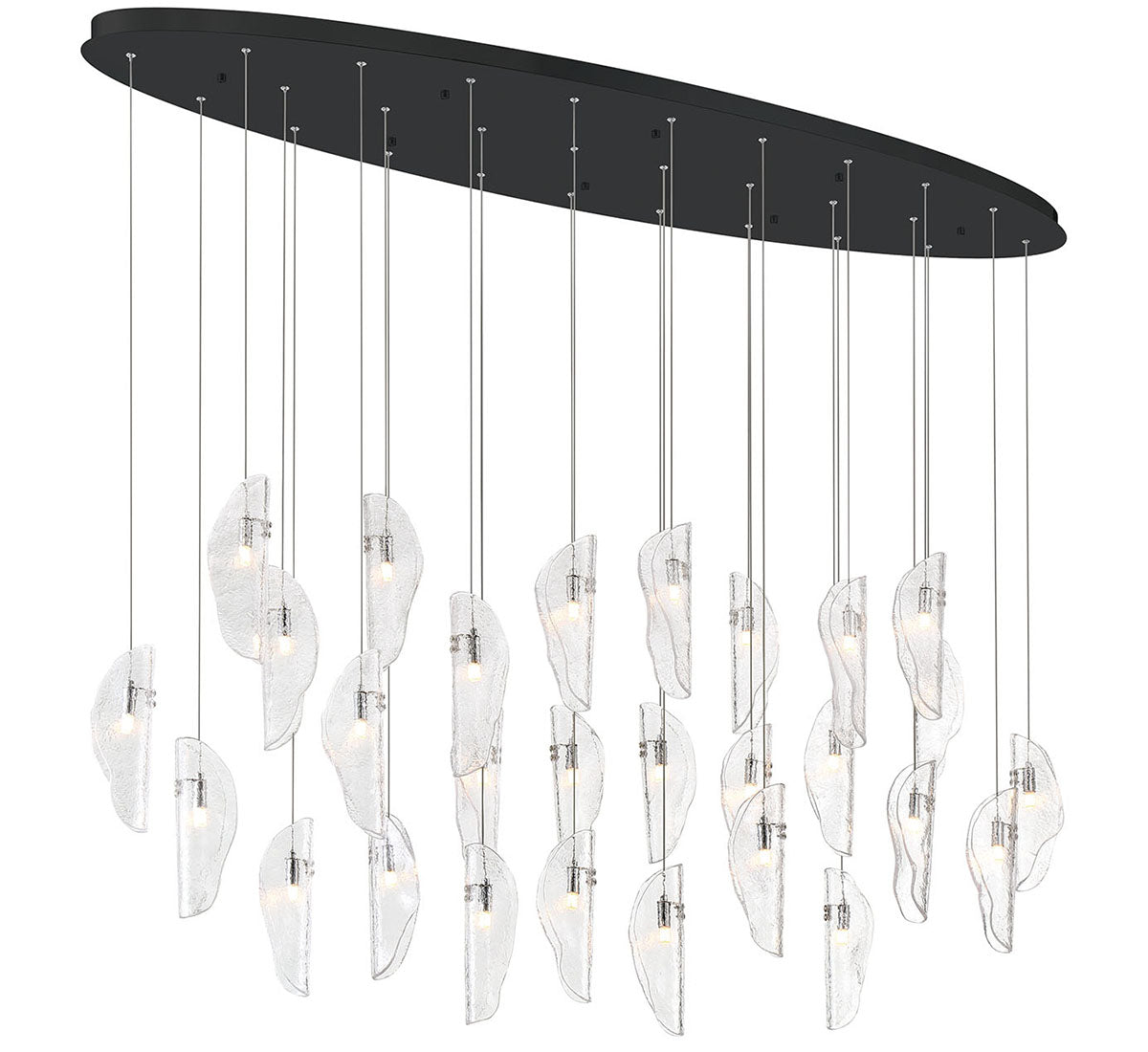 LIB & CO, SORRENTO 28 LIGHT OVAL LED CHANDELIER, CHANDELIER LIGHT