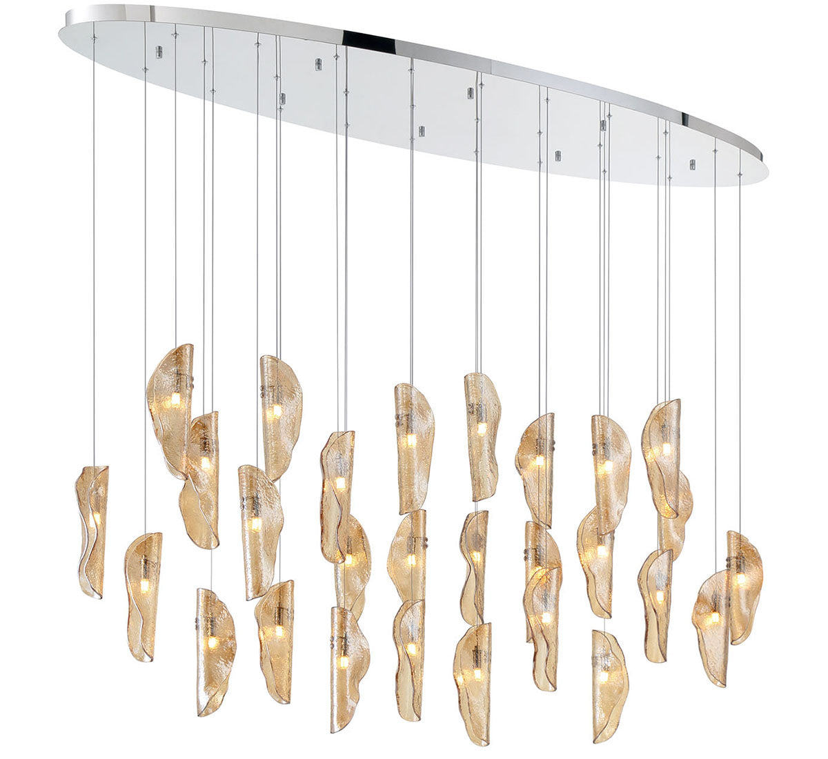 LIB & CO, SORRENTO 28 LIGHT OVAL LED CHANDELIER, CHANDELIER LIGHT