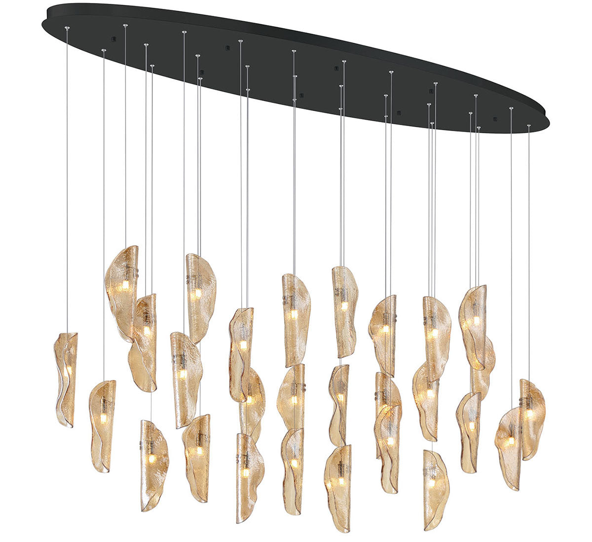 LIB & CO, SORRENTO 28 LIGHT OVAL LED CHANDELIER, CHANDELIER LIGHT