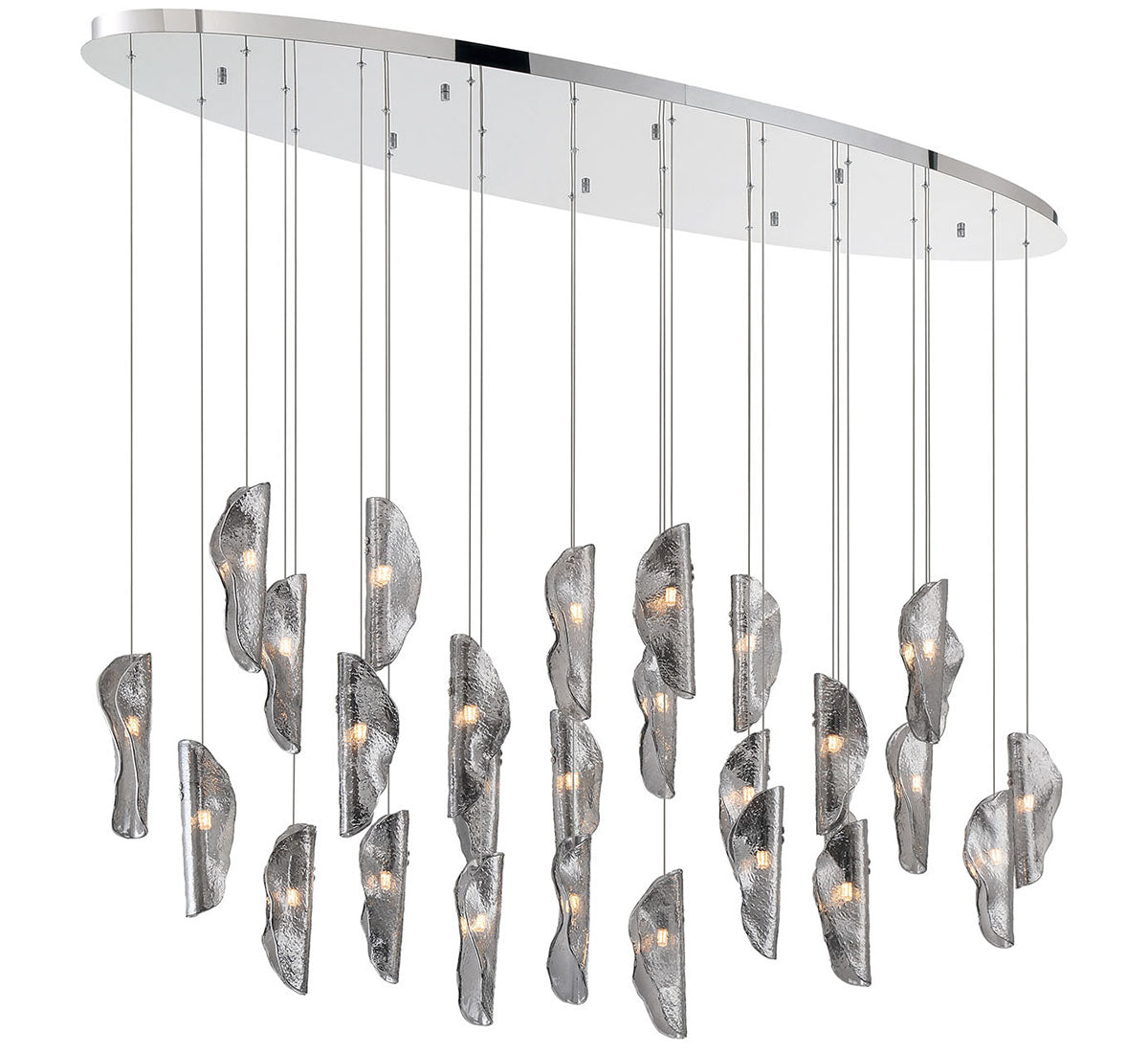 LIB & CO, SORRENTO 28 LIGHT OVAL LED CHANDELIER, CHANDELIER LIGHT