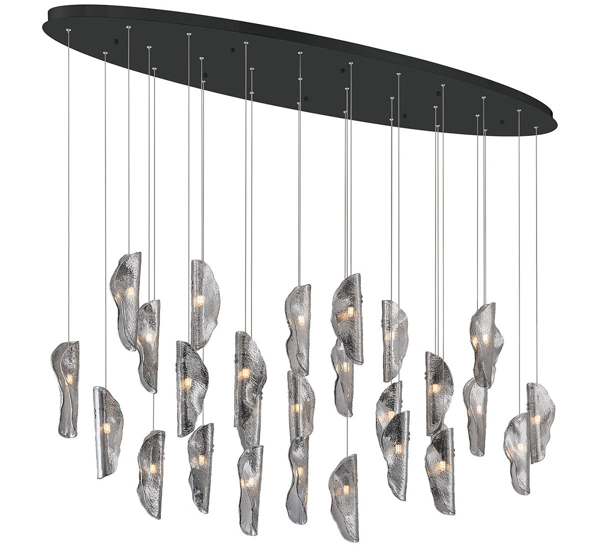 LIB & CO, SORRENTO 28 LIGHT OVAL LED CHANDELIER, CHANDELIER LIGHT