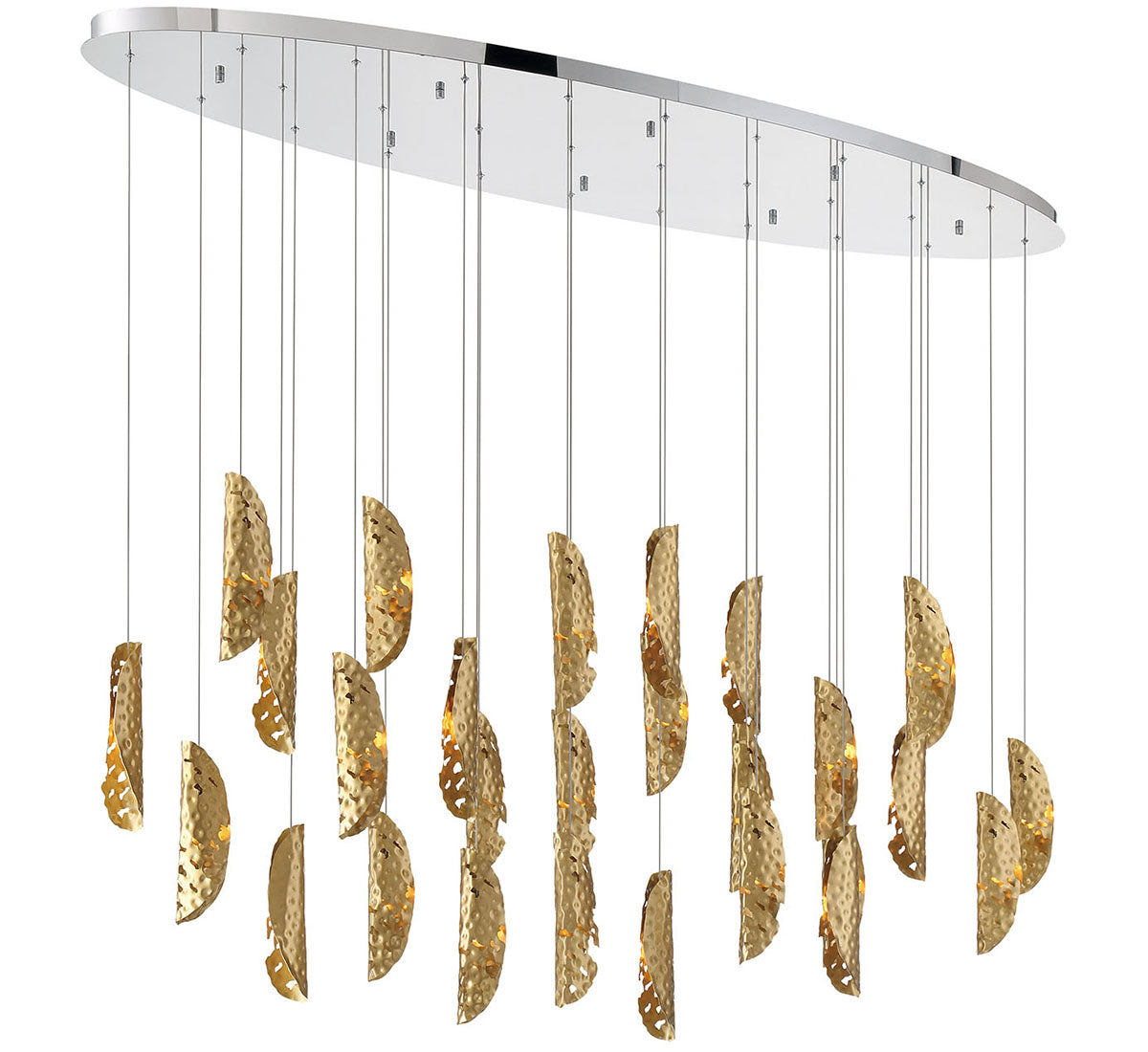 LIB & CO, SORRENTO 28 LIGHT OVAL LED CHANDELIER, CHANDELIER LIGHT