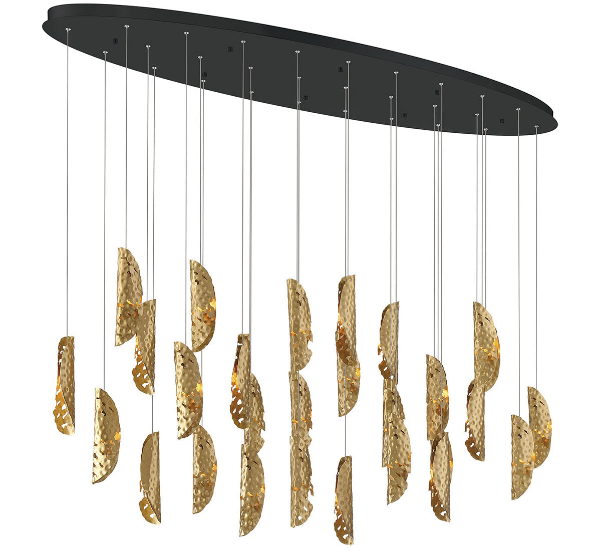 LIB & CO, SORRENTO 28 LIGHT OVAL LED CHANDELIER, CHANDELIER LIGHT