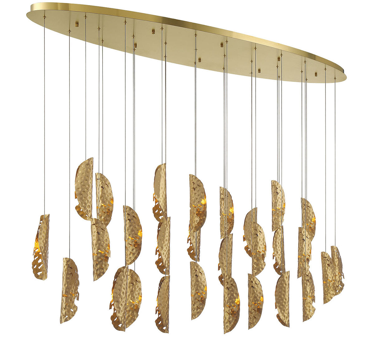 LIB & CO, SORRENTO 28 LIGHT OVAL LED CHANDELIER, CHANDELIER LIGHT