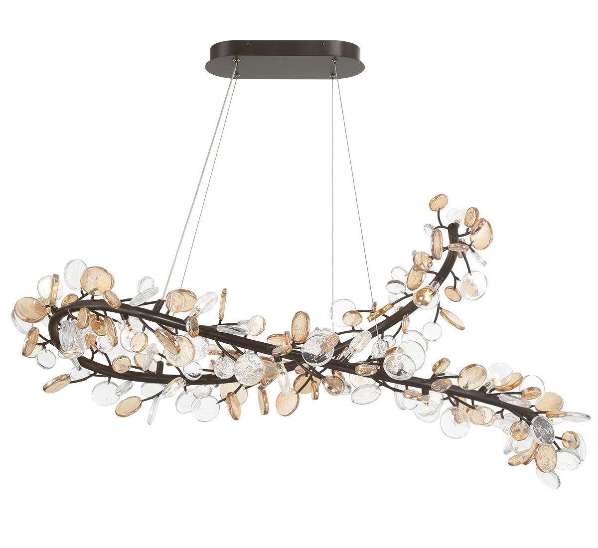 LIB & CO, PISA 22 LIGHT OVALVAL LED CHANDELIER, CHANDELIER LIGHT