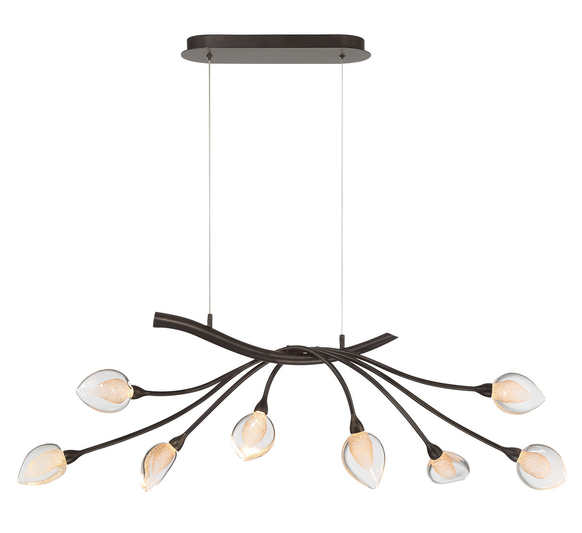 LIB & CO, MODENA 8 LIGHT OVAL LED CHANDELIER, CHANDELIER LIGHT