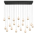 LIB & CO, BAVENO 20 LIGHT RECTANGULAR LED CHANDELIER, CHANDELIER LIGHT