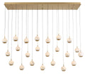 LIB & CO, BAVENO 23 LIGHT RECTANGULAR LED CHANDELIER, CHANDELIER LIGHT