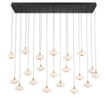 LIB & CO, ADELFIA 20 LIGHT RECTANGULAR LED CHANDELIER, CHANDELIER LIGHT