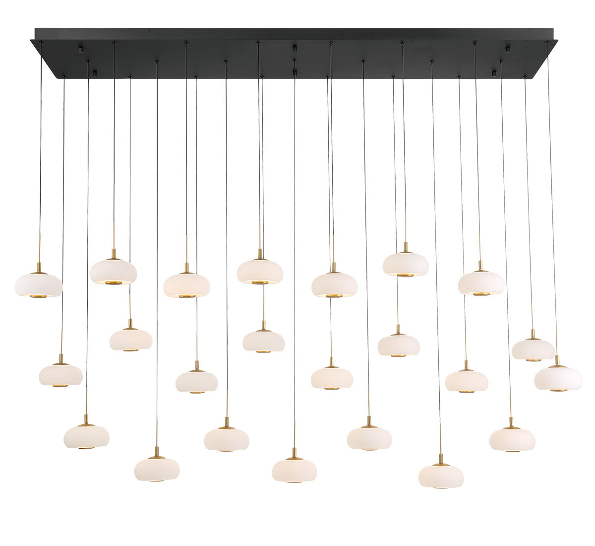 LIB & CO, ADELFIA 23 LIGHT RECTANGULAR LED CHANDELIER, CHANDELIER LIGHT