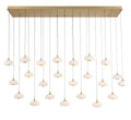 LIB & CO, ADELFIA 23 LIGHT RECTANGULAR LED CHANDELIER, CHANDELIER LIGHT
