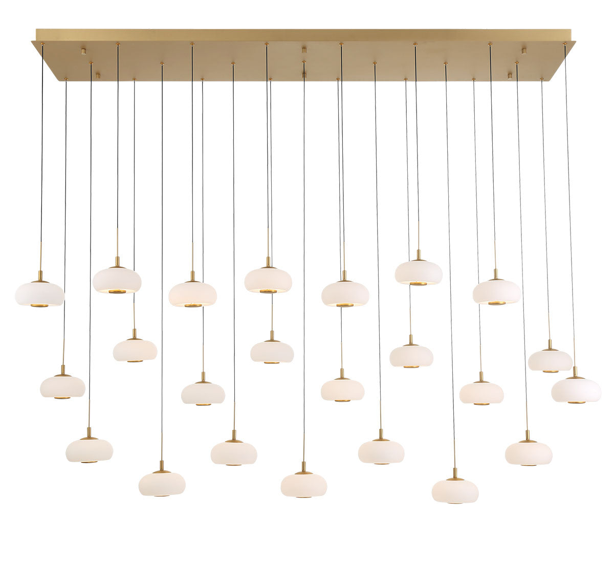 LIB & CO, ADELFIA 23 LIGHT RECTANGULAR LED CHANDELIER, CHANDELIER LIGHT