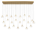 LIB & CO, MANAROLA 23 LIGHT RECTANGULAR LED CHANDELIER, CHANDELIER LIGHT