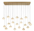 LIB & CO, CALCOLO 20 LIGHT RECTANGULAR LED CHANDELIER, CHANDELIER LIGHT