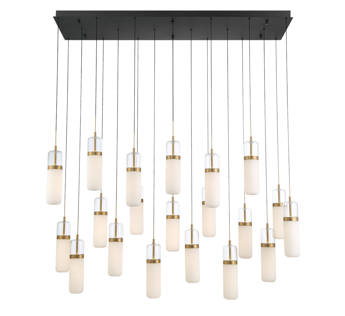 LIB & CO, VERONA 20 LIGHT RECTANGULAR LED CHANDELIER, CHANDELIER LIGHT