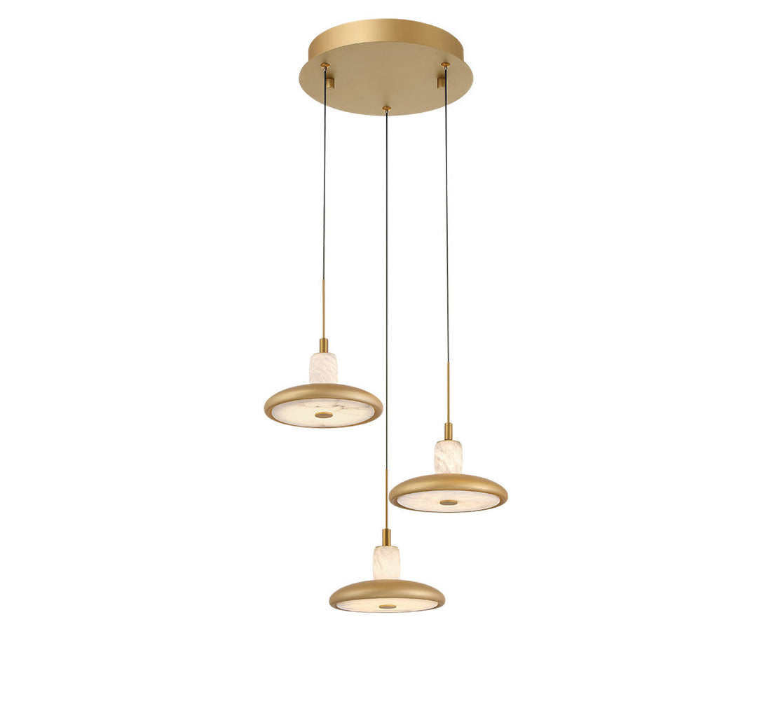 LIB & CO, MANTOVA 3 LIGHT LED PENDANT, PENDANT LIGHT