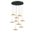 LIB & CO, MANTOVA 9 LIGHT ROUND LED CHANDELIER, CHANDELIER LIGHT