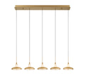LIB & CO, MANTOVA 5 LIGHT LINEAR LED CHANDELIER, CHANDELIER LIGHT