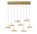 LIB & CO, MANTOVA 8 LIGHT RECTANGULAR LED CHANDELIER, CHANDELIER LIGHT