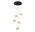 LIB & CO, CALCOLO 5 LIGHT ROUND LED CHANDELIER, CHANDELIER LIGHT