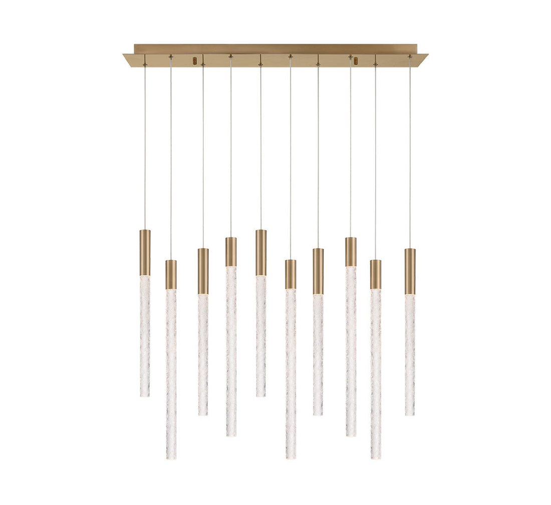 LIB & CO, GRAVINA 10 LIGHT RECTANGULAR LED CHANDELIER, CHANDELIER LIGHT
