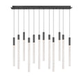 LIB & CO, GRAVINA 12 LIGHT RECTANGULAR LED CHANDELIER, CHANDELIER LIGHT
