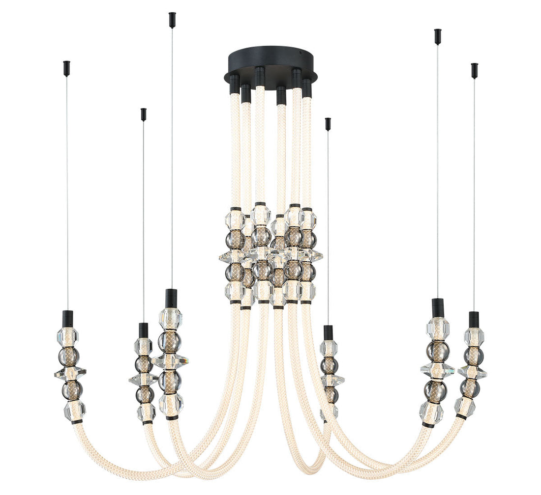 LIB & CO, ALCAMO 6 LIGHT LED CHANDELIER, CHANDELIER LIGHT