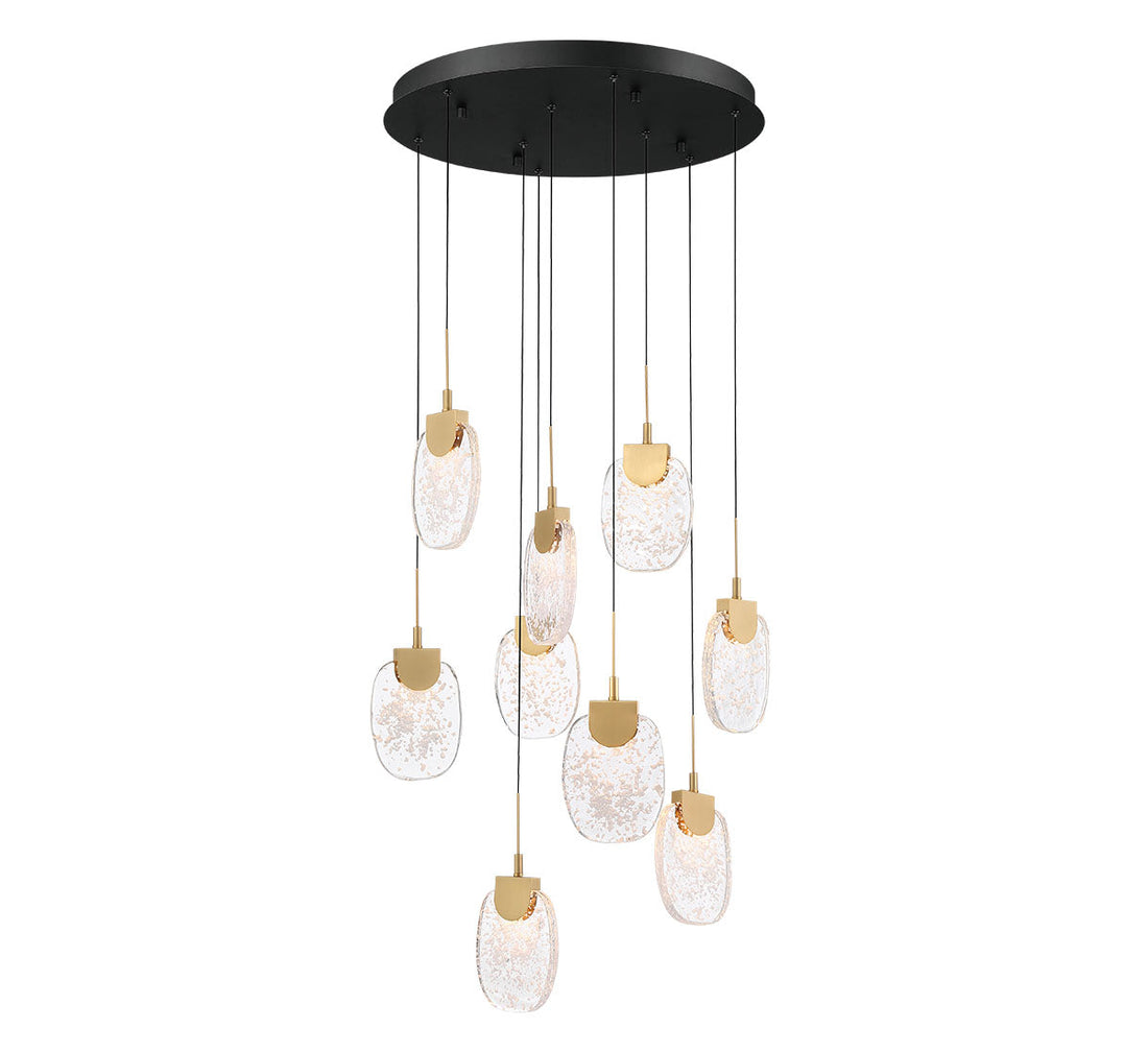 LIB & CO, CASTELO 9 LIGHT ROUND LED CHANDELIER, CHANDELIER LIGHT